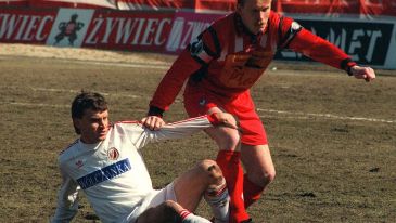 Marek Koniarek (L) wiosną 1996 roku (fot. PAP/Cezary Pecold)