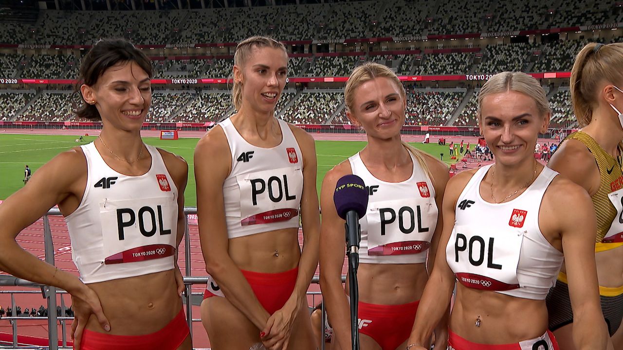 Tokio 2020, lekkoatletyka, 4x400 m. "Aniołki Matusińskiego" po eliminacjach: każdy tutaj przyjechał wygrać | TVP SPORT