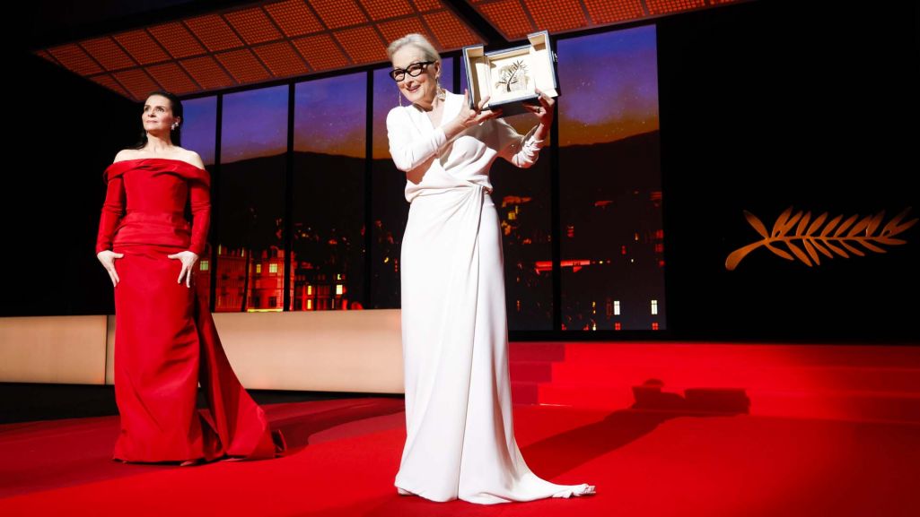 Podczas tegorocznego, 77. Międzynarodowego Festiwalu Filmowego w Cannes Meryl Streep odebrała Honorową Złotą Palmę. Fot. Guillaume Horcajuelo/ EPA/PAP