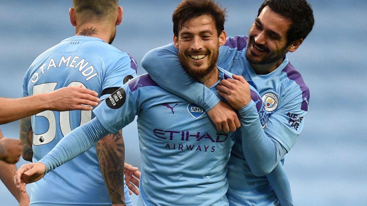 David Silva i Ilkay Guendogan (fot. Getty Images)