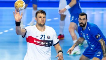 Mecz Orlen Wisły Płock i PSG. Na zdjęciu Kamil Syprzak i Leon Susnja (fot. Getty Images) Mecz Orlen Wisły Płock i PSG. Na zdjęciu Kamil Syprzak i Leon Susnja (fot. Getty Images)