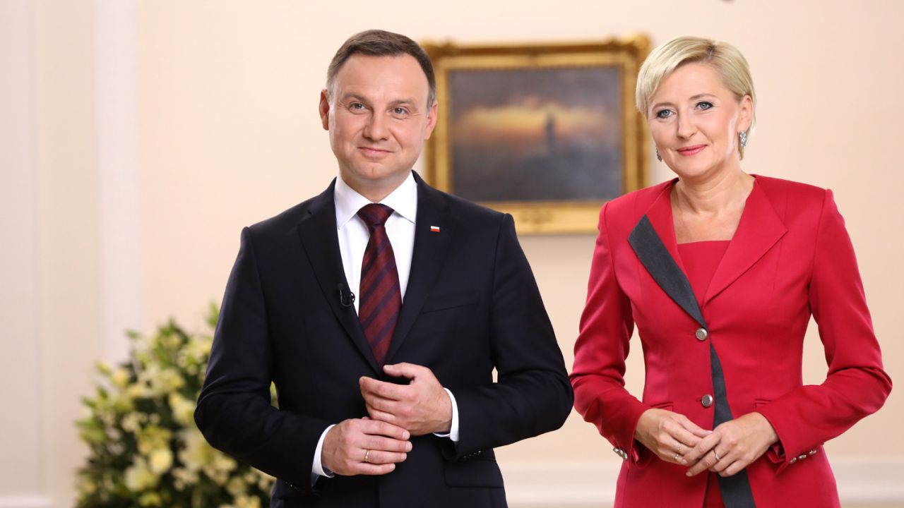 Prezydent RP Andrzej Duda z małżonką Agatą Kornhauser-Dudą (fot. Grzegorz Jakubowski/KPRP) Prezydent RP Andrzej Duda z małżonką Agatą Kornhauser-Dudą (fot. Grzegorz Jakubowski/KPRP)