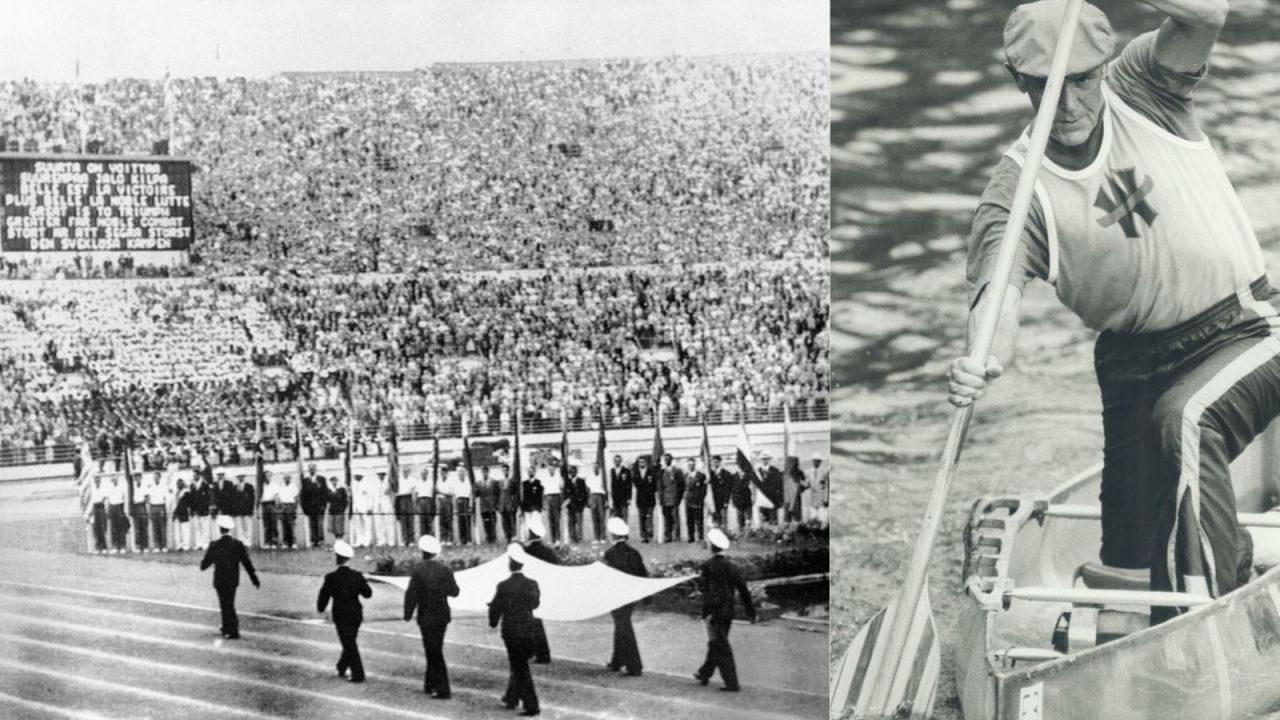 Stadion olimpijski w Helsinkach i Frank Havens (fot. Getty Images)
