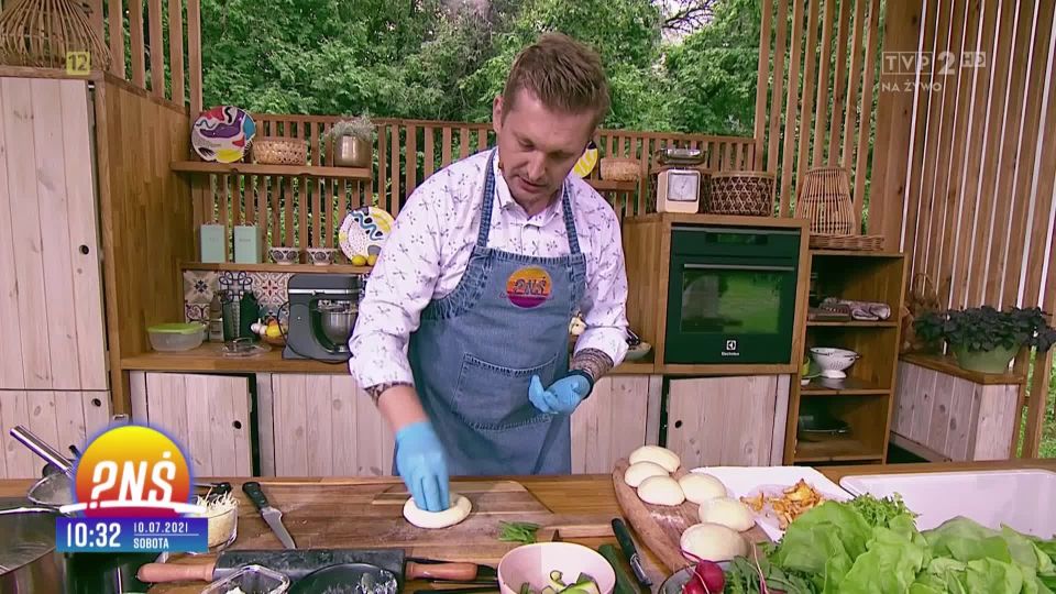 Pizza bianca z kurkami