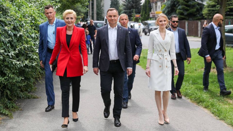 Kraków: Andrzej Duda zagłosował w wyborach prezydenckich ...