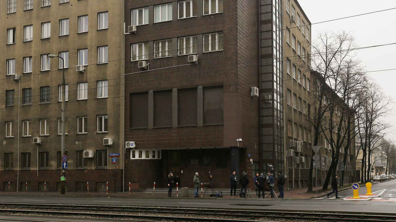 Tymczasowa siedziba CEK NATO w Warszawie (fot. PAP/Paweł Supernak)