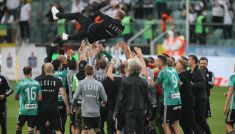 Legia Warszawa świętuje mistrzostwo Polski (fot. PAP)