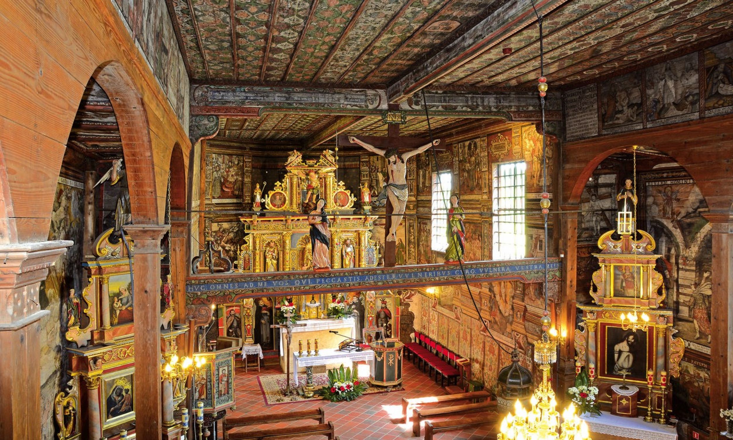 Kościół pw. św. Michała Archanioła w Binarowej od 2003 roku jest na Liście Światowego Dziedzictwa UNESCO. Najbardziej wyjątkowe we wnętrzu są polichromie. Fot. Paweł Kutaś