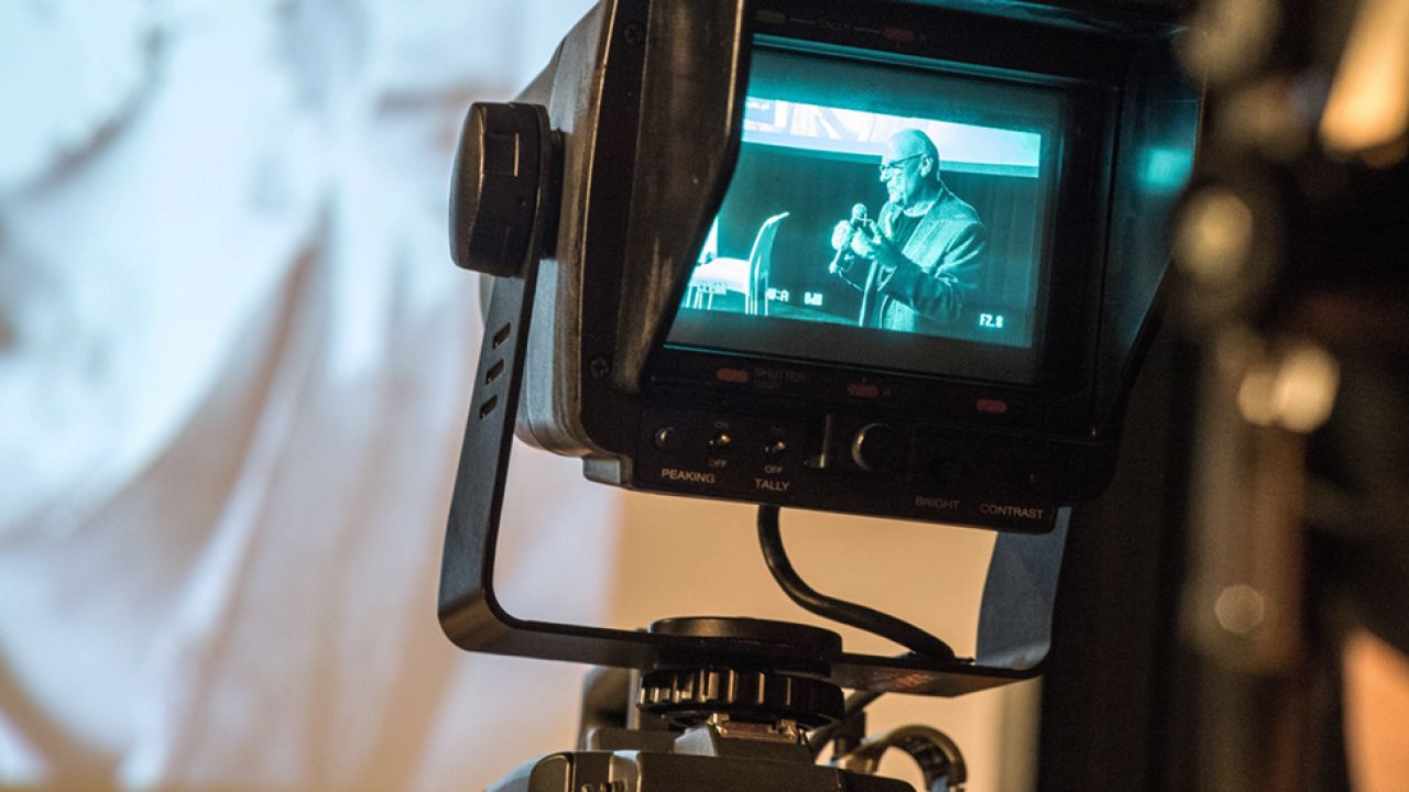 Premierowe otwarcia archiwum filmowego online w Studiu TV Państwowej Wyższej Szkoły Filmowej, Telewizyjnej i Teatralnej im. Leona Schillera w Łodzi. (fot. PAP/Grzegorz Michałowski) Premierowe otwarcia archiwum filmowego online w Studiu TV Państwowej Wyższej Szkoły Filmowej, Telewizyjnej i Teatralnej im. Leona Schillera w Łodzi. (fot. PAP/Grzegorz Michałowski)