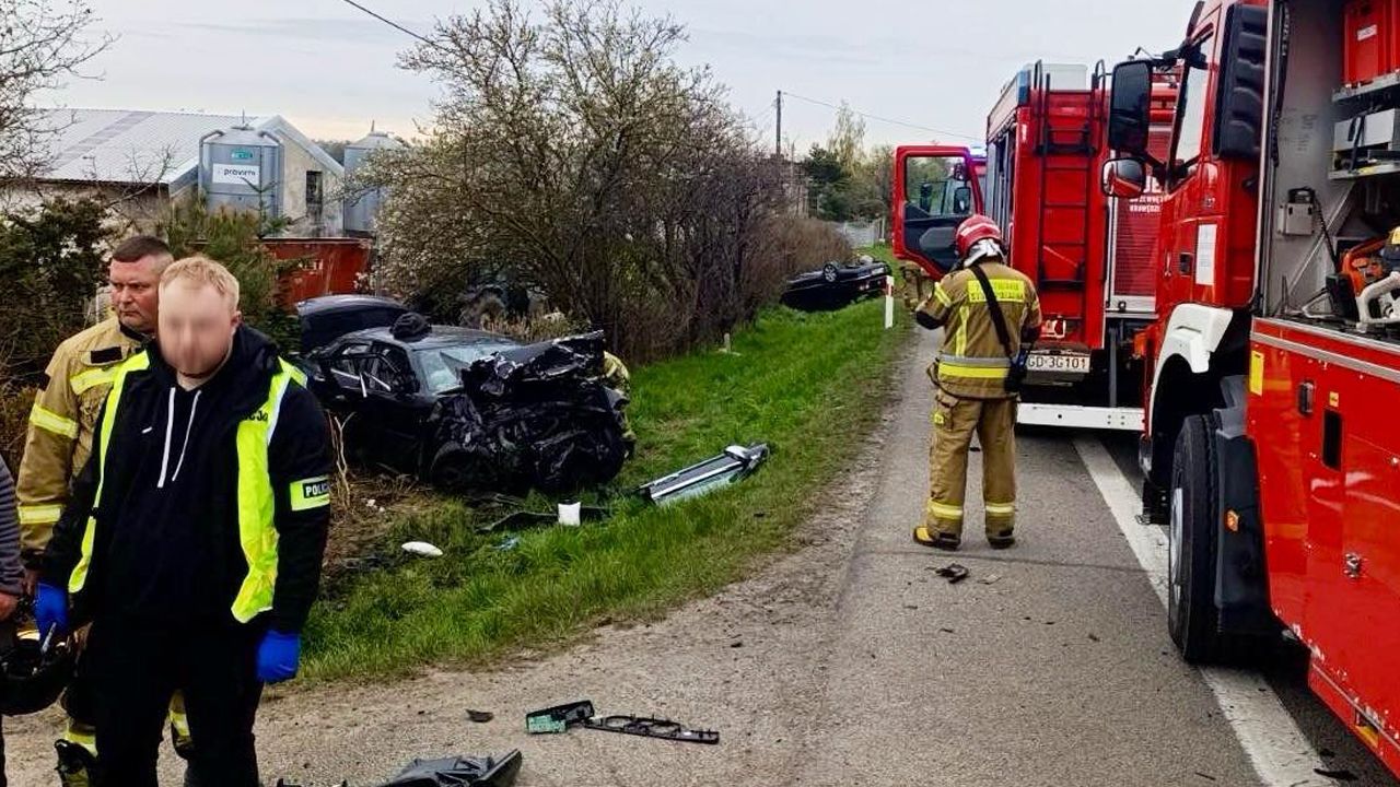 Wypadek pod Tczewem. Dwie osoby zginęły