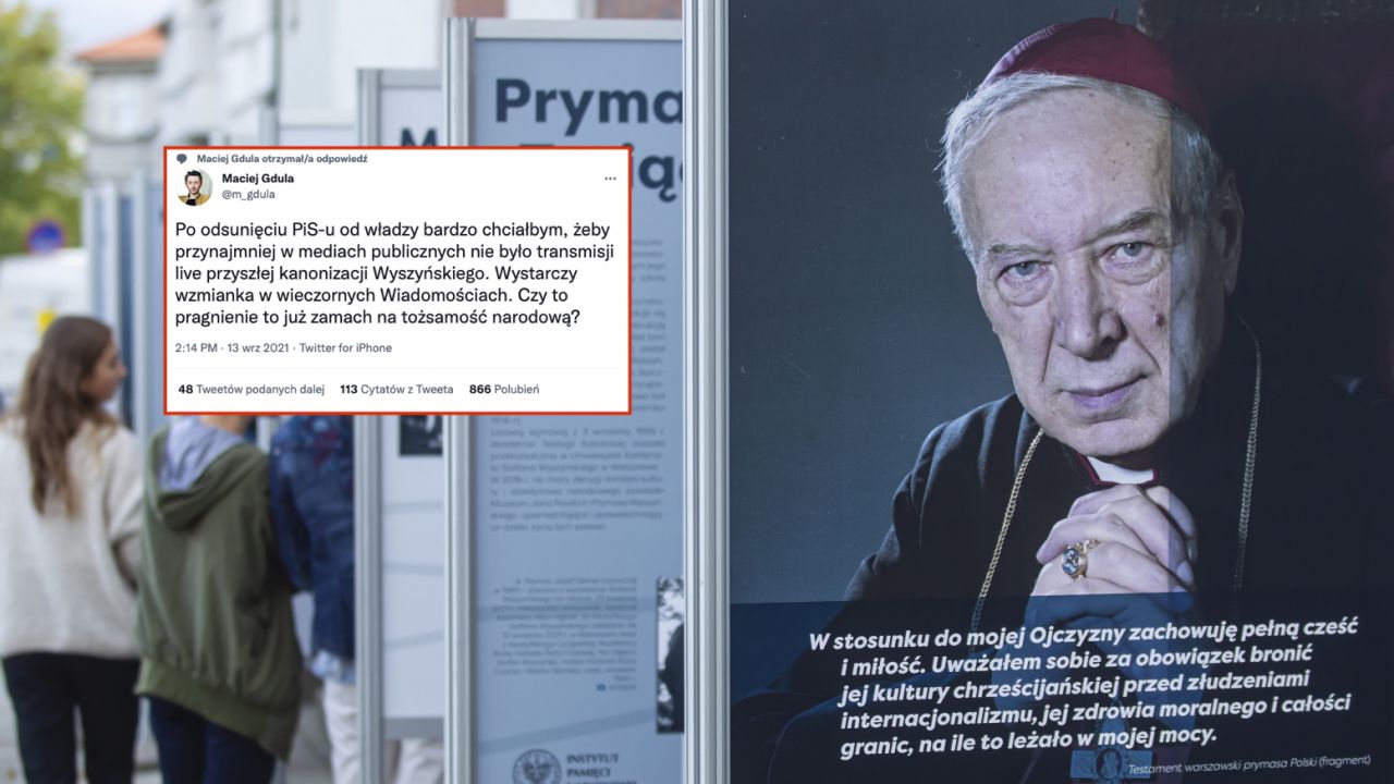 Wystawa pt. „Stefan Wyszyński” przed siedzibą Instytutu Pamięci Narodowej (fot. PAP/Piotr Wittman) Wystawa pt. „Stefan Wyszyński” przed siedzibą Instytutu Pamięci Narodowej (fot. PAP/Piotr Wittman)