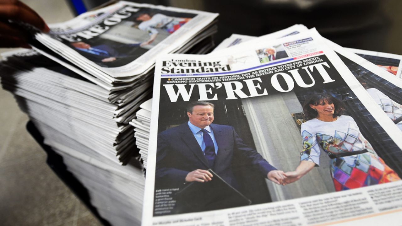 Dziennikarze są podzieleni w ocenie Brexitu (fot. PAP/EPA/ANDY RAIN) Dziennikarze są podzieleni w ocenie Brexitu (fot. PAP/EPA/ANDY RAIN)