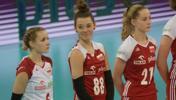 Od lewej: Monika Jagła, Zuzanna Górecka, Martyna Łazowska (fot. PAP/Grzegorz Michałowski) Polskie siatkarki znów przegrały z Czeszkami