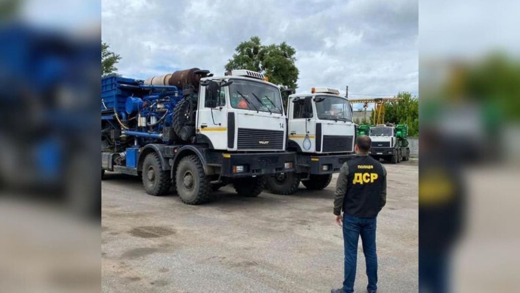 Арыштаваная тэхніка кампаніі «Сэрвіс Ойл». (Фота: гарадская пракуратура Кіева.)
