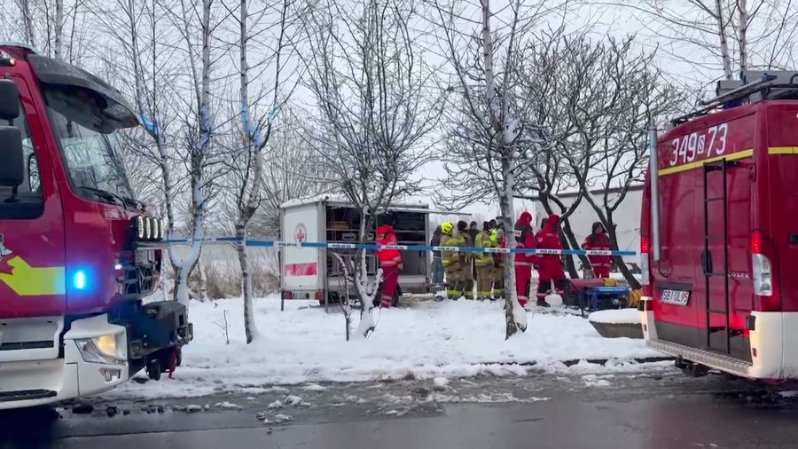 Poszukiwania w stawie Błaskowiec. Fot. Gabriela Kosowska TVP3 Katowice