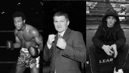 Od lewej: George Foreman (fot. Getty Images), Ricky Hatton (fot. Getty Images), Arturo Gatti jr (fot. instagram.com/arturogattijr) Trzy czarno-białe portrety przedstawiają legendy boksu, których odejście wstrząsnęło światem sportu w 2025 roku. Na zdjęciu widoczni są George Forman, Ricky Hatton i Arturo Gatti jr. Zdjęcie ukazuje trzy różne momenty życia bokserów — od aktywnej kariery, przez życie po ringu, aż po refleksję w sali treningowej. To symboliczne zestawienie przypomina o ich wkładzie w historię boksu i o nieuchronności przemijania, nawet dla największych mistrzów (fot. Getty Images/instagram.com/arturogattijr)