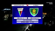 GKS Tychy – GKS Katowice. Hokej na lodzie, Puchar Polski, Krynica – 1/2 finału (#1) (fot. TVP SPORT)