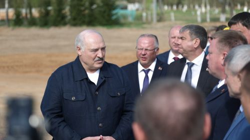 Аляксандр Лукашэнка падчас наведвання Магілёўскай вобласці, Беларусь