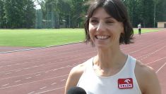 Lekkoatletyka. Anna Kiełbasińska trenuje w COS Spała (fot. TVP)